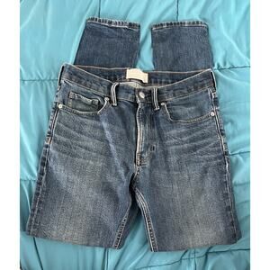 EVERLANE 29x30 Athletic Slim Blue Tapered Stretch Jeans men’s